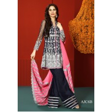 Asim Jofa Luxury Embroidered Chiffon Collection 2016 Original - 03 Pcs Suit - AJC-06B